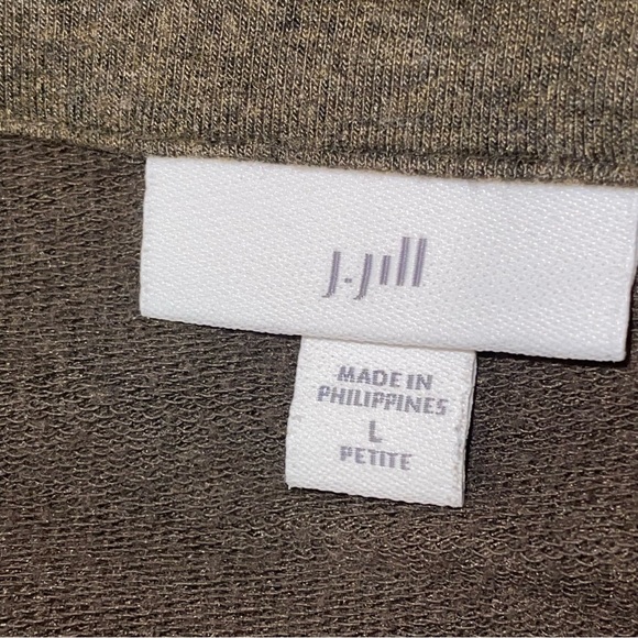 J. Jill Side Button Olive Green Sweater Sz. LP - Picture 6 of 8